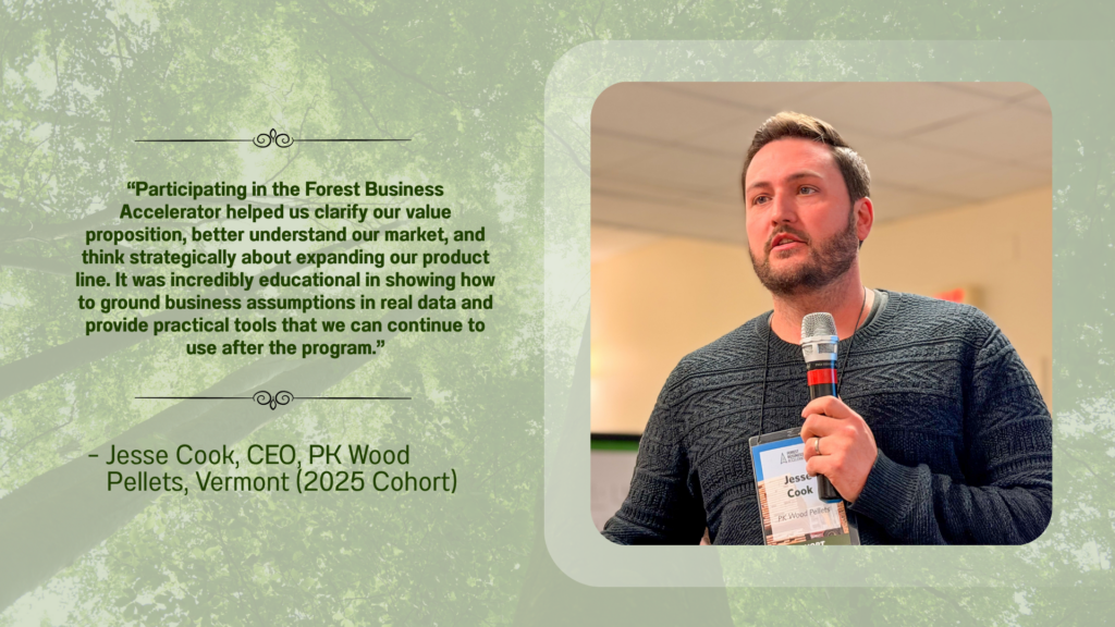  Jesse Cook, CEO, PK Wood Pellet (2025 Forest Business Accelerator Cohort)