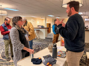 Jesse Cook of PK Wood Pellet talks about their plans and products at the final sprint of the 2025 Forest Business Accelerator. Photo by Kelly Nottermann.